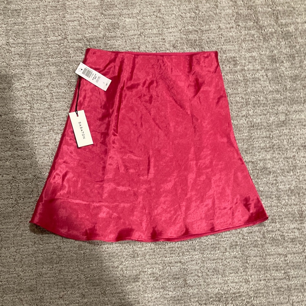 Aritzia Babaton Bold Pink Mini Skirt